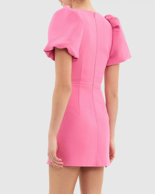 Rebecca Vallance Aubree Flower Mini Dress in Rose Size 6 8 - Dresses
