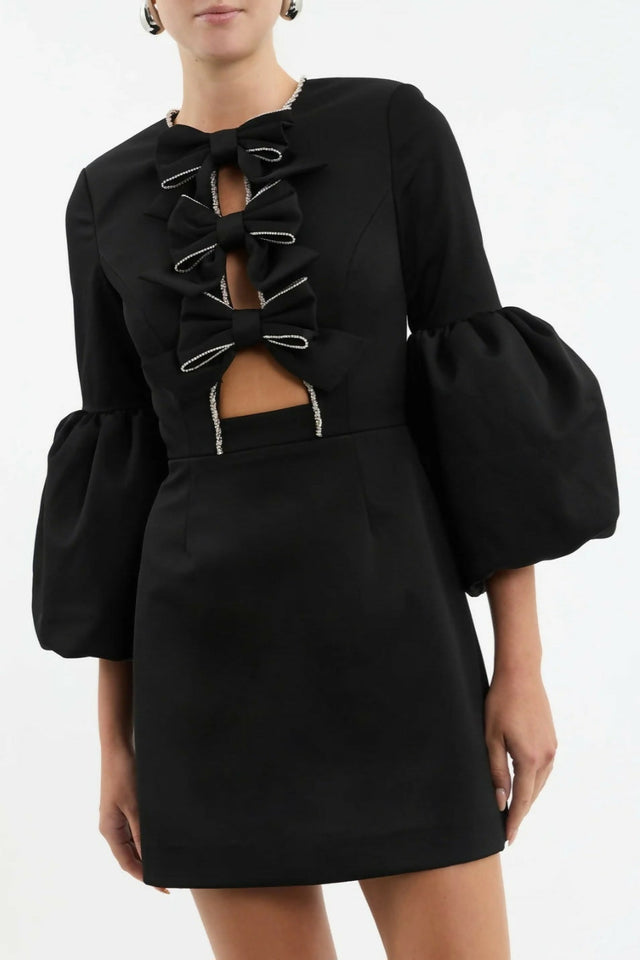 Rebecca Vallance Augustine Bow Mini Dress - Dresses