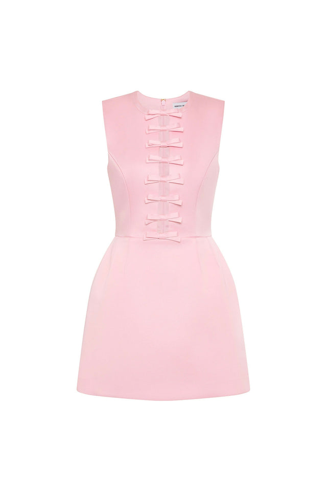 Rebecca Vallance Aymee Mini Dress - 10 / Pink - Dresses