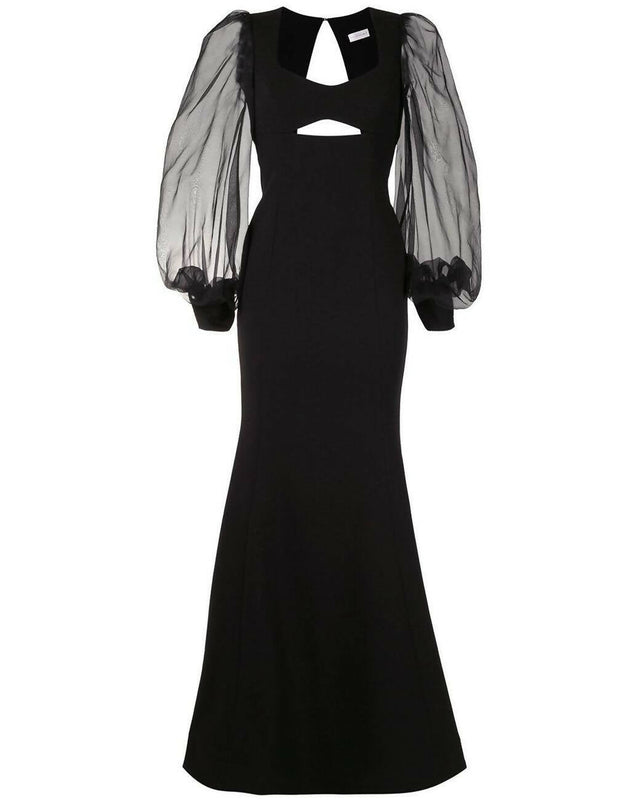 Rebecca Vallance Barbie Cut Out Gown - 8 / Black - Dresses