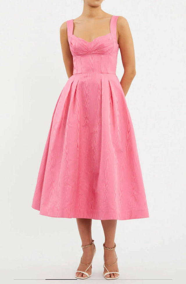Rebecca Vallance Carmelita Midi Dress Pink Size 14 - 14 / Pink - Dresses