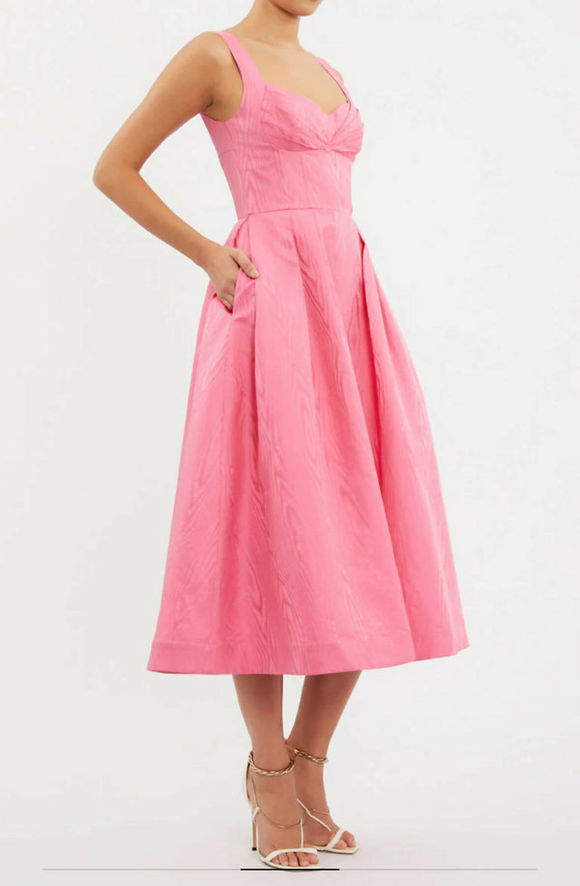 Rebecca Vallance Carmelita Midi Dress Pink Size 14 - 14 / Pink - Dresses