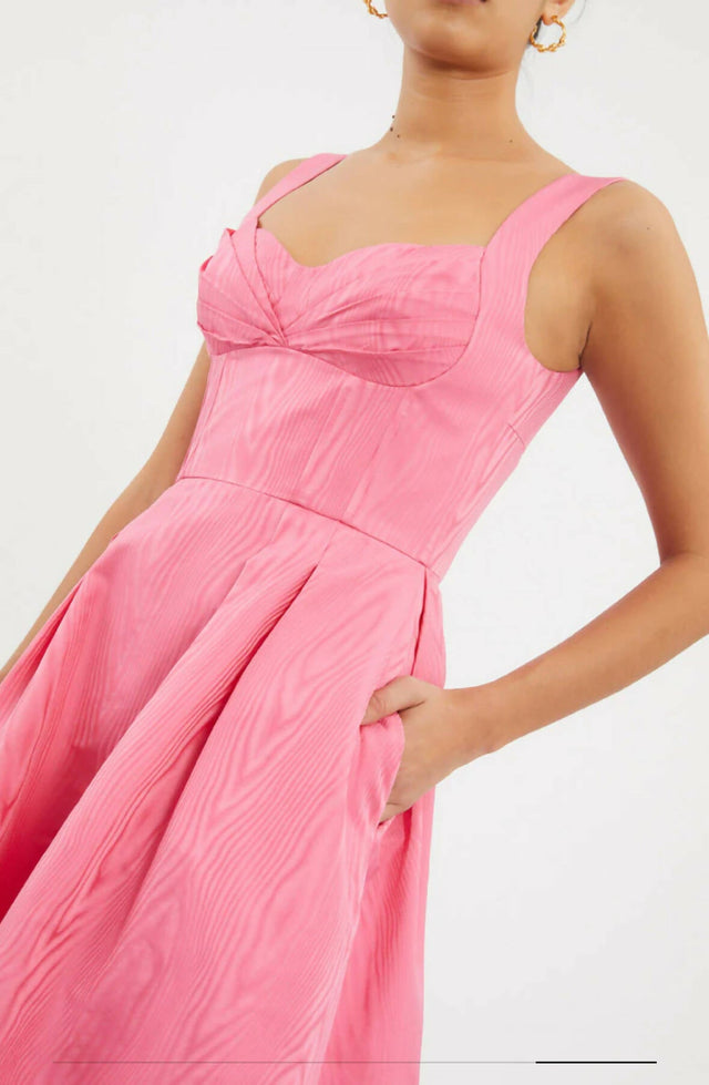 Rebecca Vallance Carmelita Midi Dress Pink Size 14 - 14 / Pink - Dresses