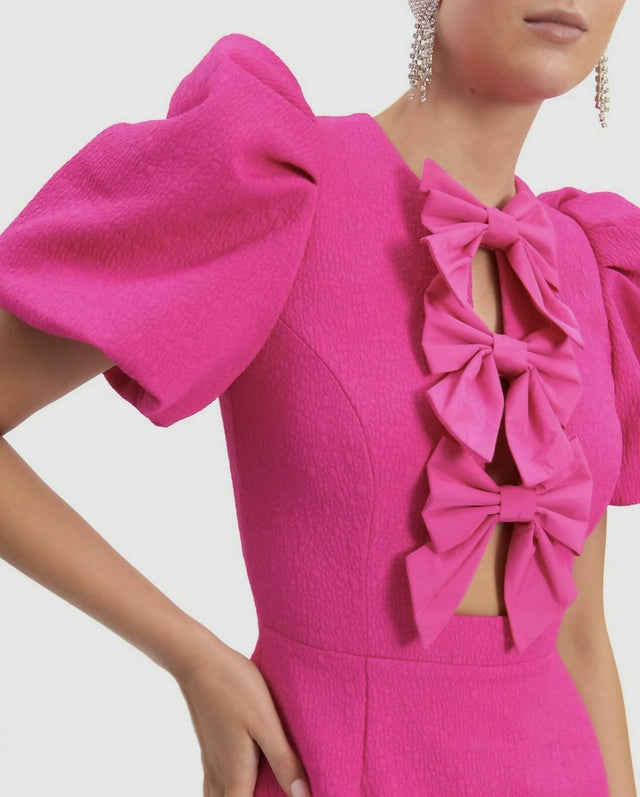 Rebecca Vallance Cecily Mini Dress Hot Pink - 8 / Pink - Dresses