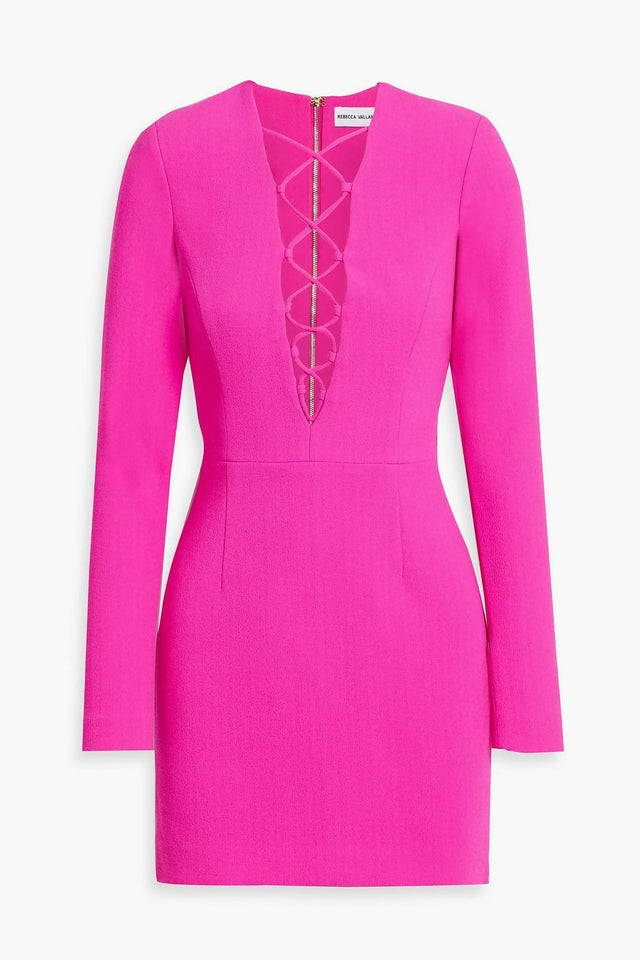 Rebecca Vallance Cupids Bow Mini Dress Pink Size 12 - 12 / Pink - Dresses