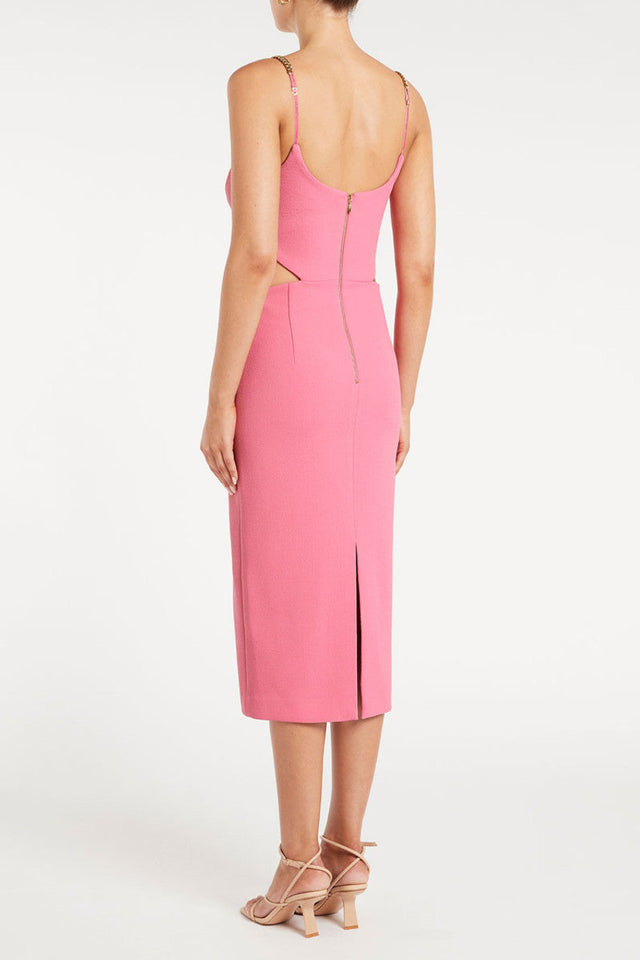 Rebecca Vallance Dulce Amore Midi Dress | Pink - Dresses