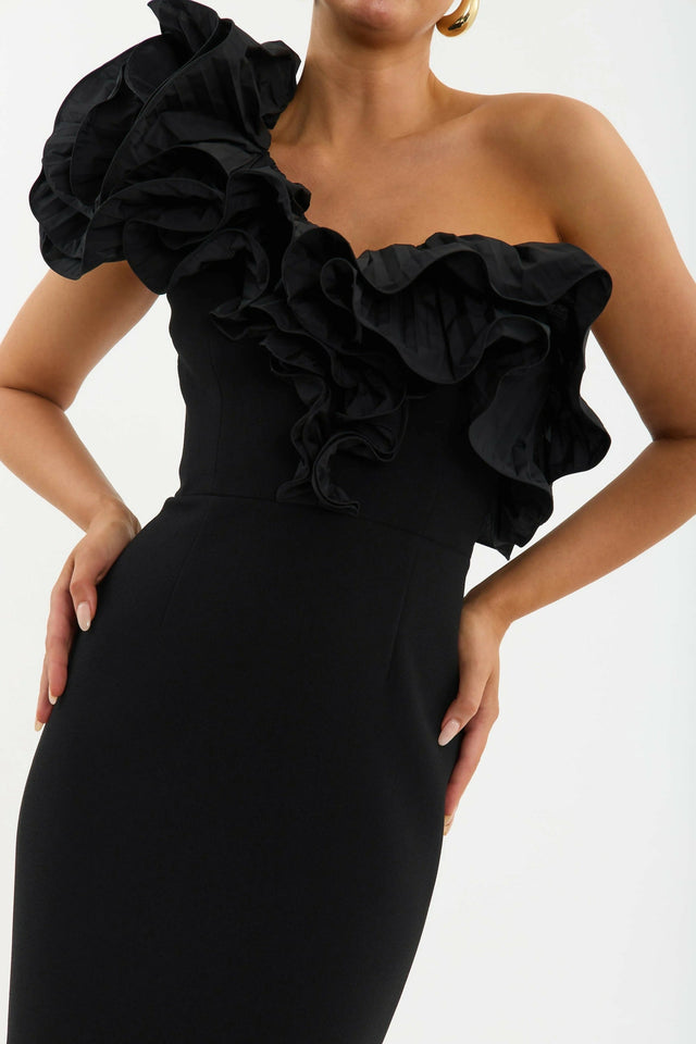 Rebecca Vallance Ella Gown - 12 / Black - Dresses