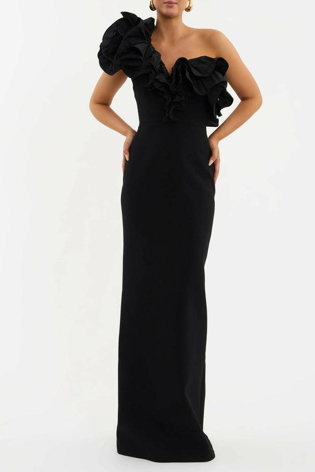 Rebecca Vallance Ella Gown - 12 / Black - Dresses