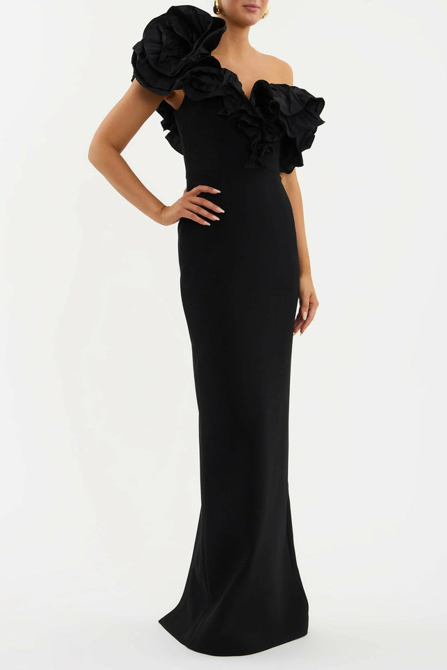 Rebecca Vallance Ella Gown - 12 / Black - Dresses