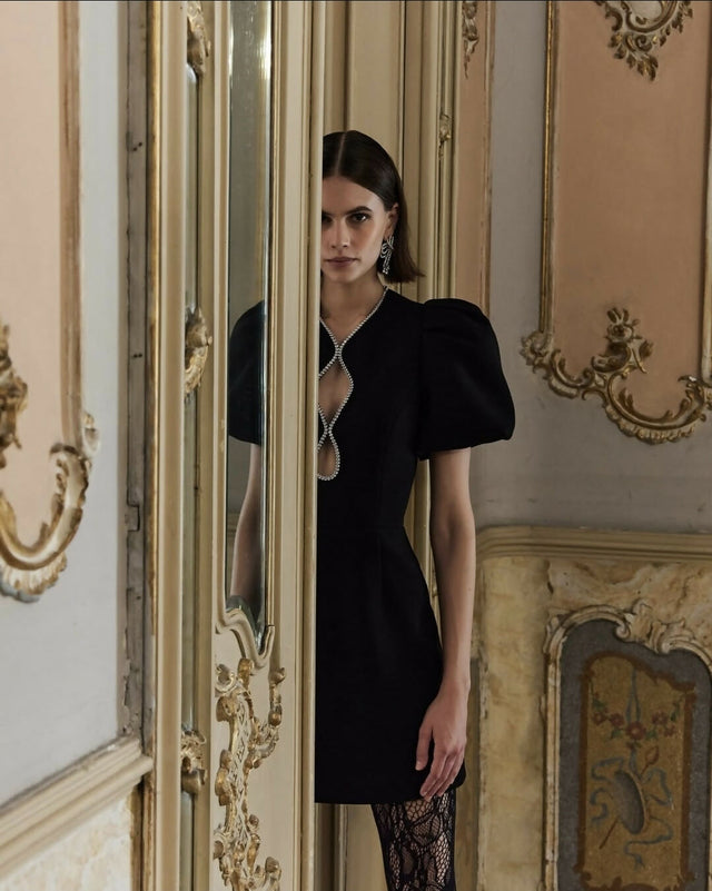 Rebecca Vallance Estella Mini Black Size 8 - Black / 8 - Dresses