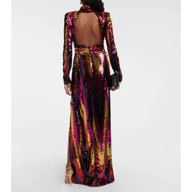Rebecca Vallance Kaia Zig Zag Gown Multi Size 10 - 10 / Multi - Dresses