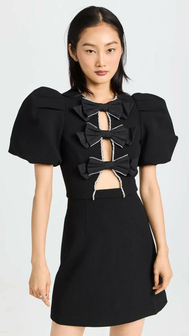 Rebecca Vallance Katie Bow Mini Dress - Dresses