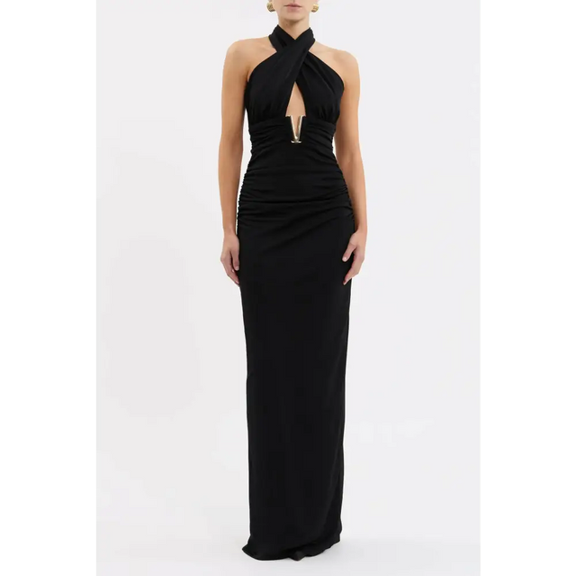 Rebecca Vallance Mischa Halter - 8 / Black - Dresses