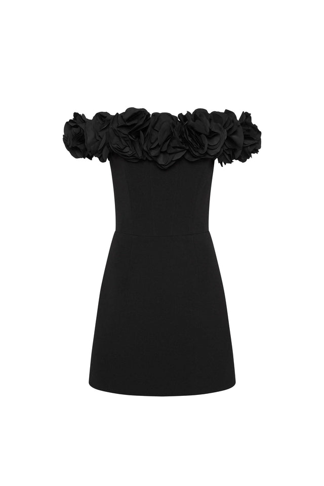 Rebecca Vallance Odetta Mini Dress - 6 / Black - Dresses