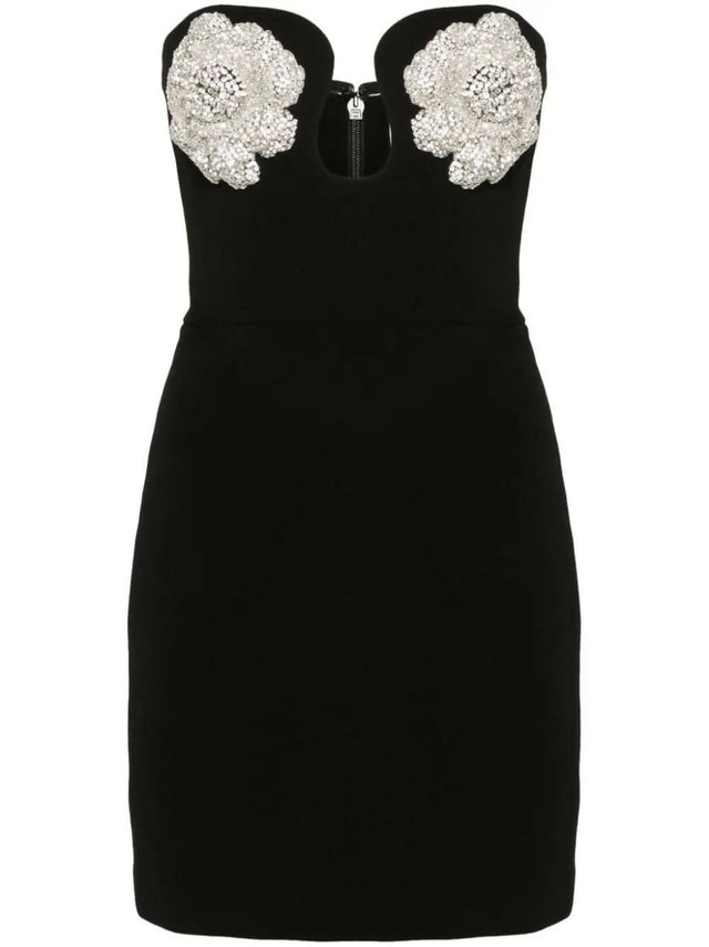 Rebecca Vallance Sachiel Mini Dress - 8 / Black - Dresses