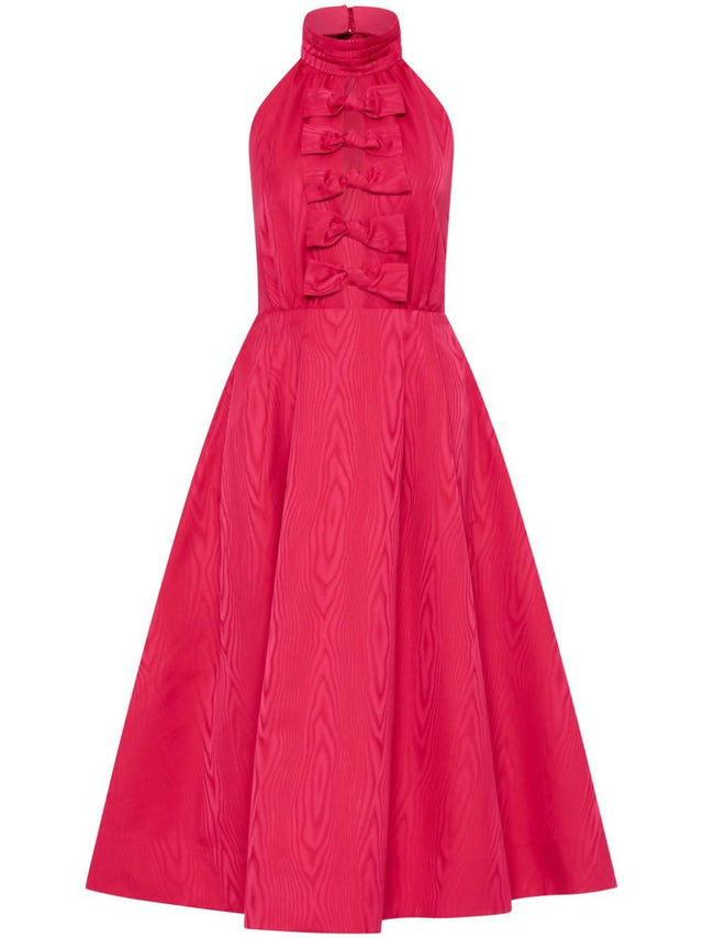Rebecca Vallance Tahlia Halterneck Midi Dress Pink Size 8 & 10 - Dresses