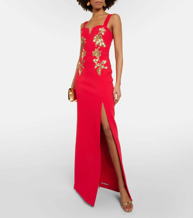 Rebecca Vallance Versaille Sequined Crêpe Gown - 4 / Multi - Dresses