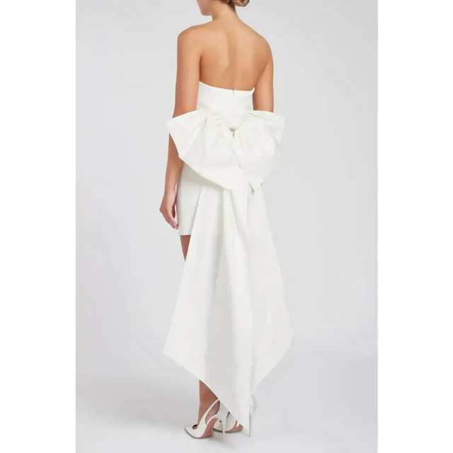 Rebecca Vallance White Daphne Mini Dress Ivory Size AU 6 - 6 / White - Dresses