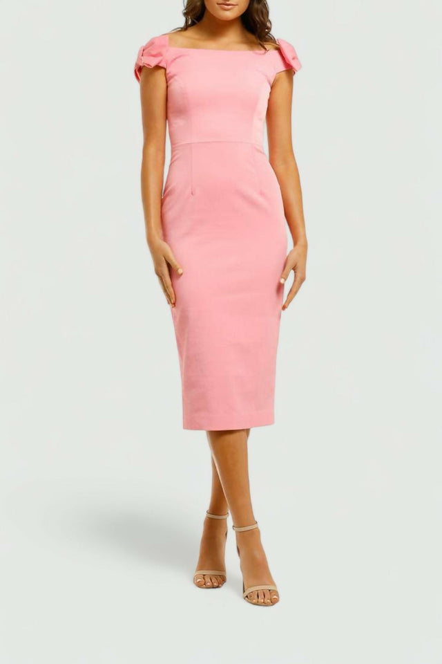 Rebecca Vallance Winslow Midi Dress Pink Size 14 - 14 / Pink - Dresses