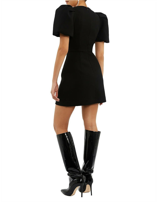 Rebecca Vallance Yvonne Bow Mini Dress Black Size 10 - 10 / Black - Dresses