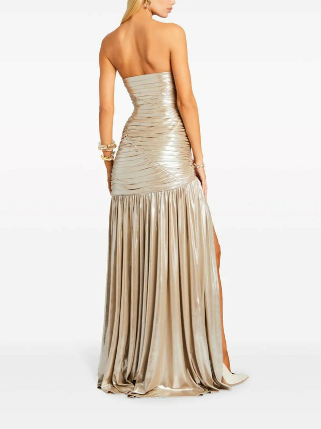 Retrofete Josie Maxi Gown - 8 / Champagne - Dresses