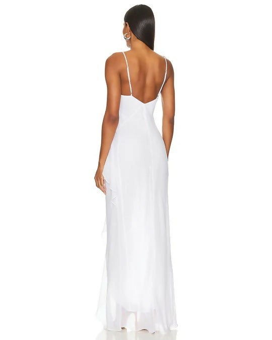 Revolve X Amanda Uprichard Cassilda Gown in White - 6 / White - Dresses