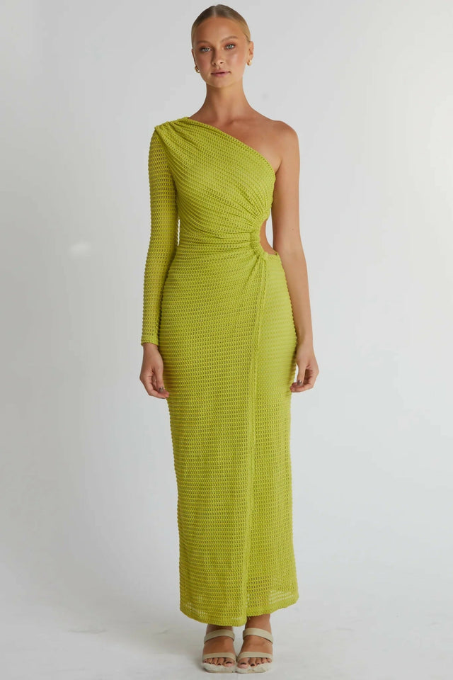 Runway Haze Dress - 8 / Yellow - Dresses