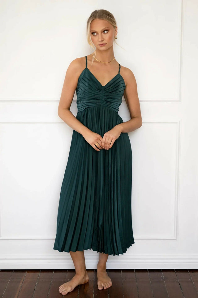 Runway Norah Dress in Green - 8 / Green - Dresses