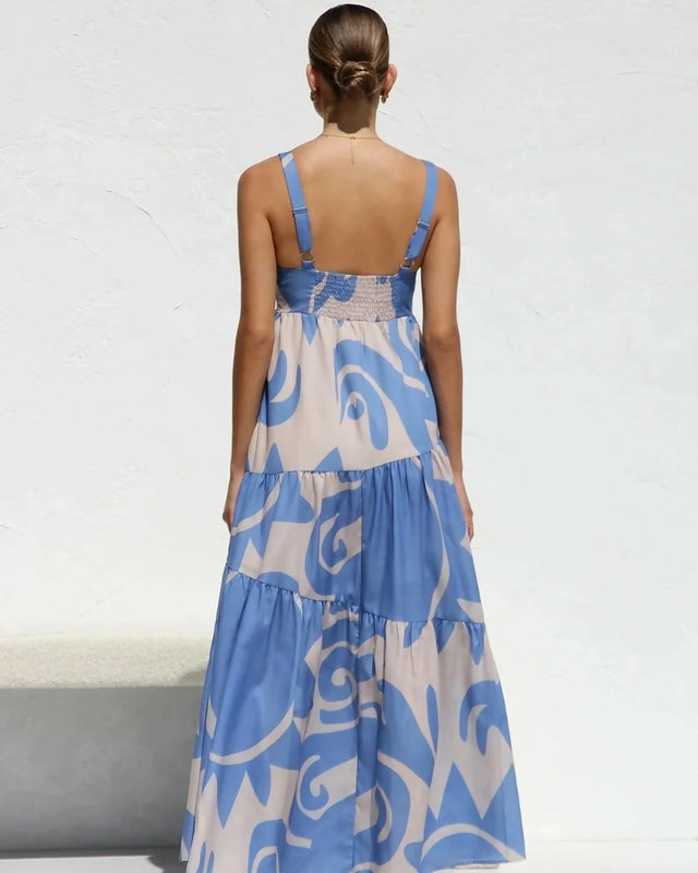 Runway Scout Reeves Maxi Dress in Blue - Dresses