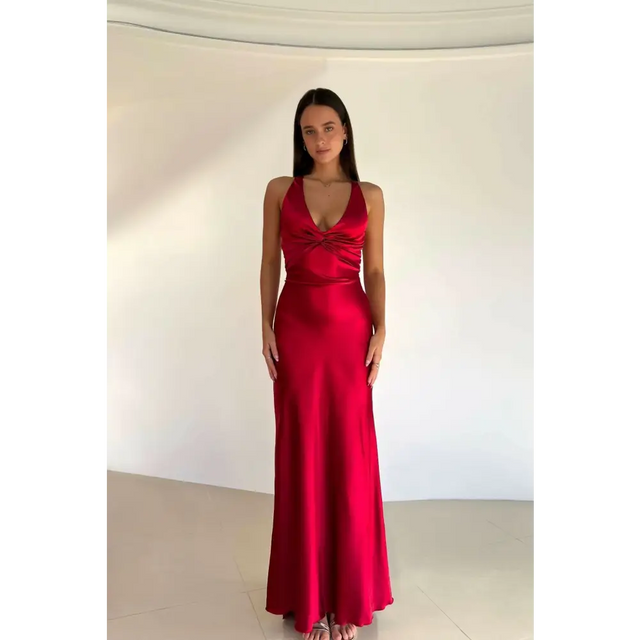 Ruth Tarvydas Red Aries Gown - 14 / Red - Dresses