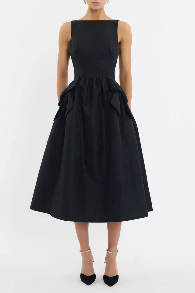 Rebecca Vallance Narcissa Midi Dress - Black