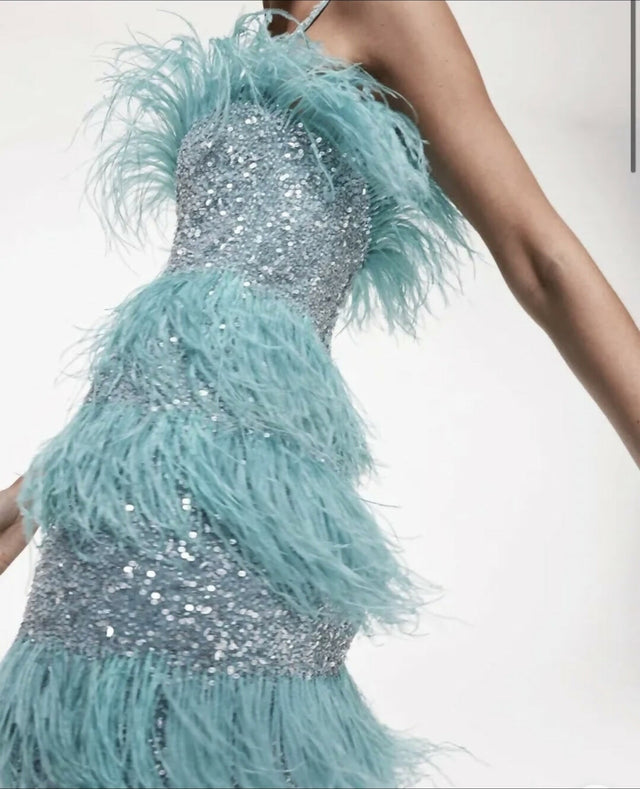Rachel Gilbert Frency Dress Aqua