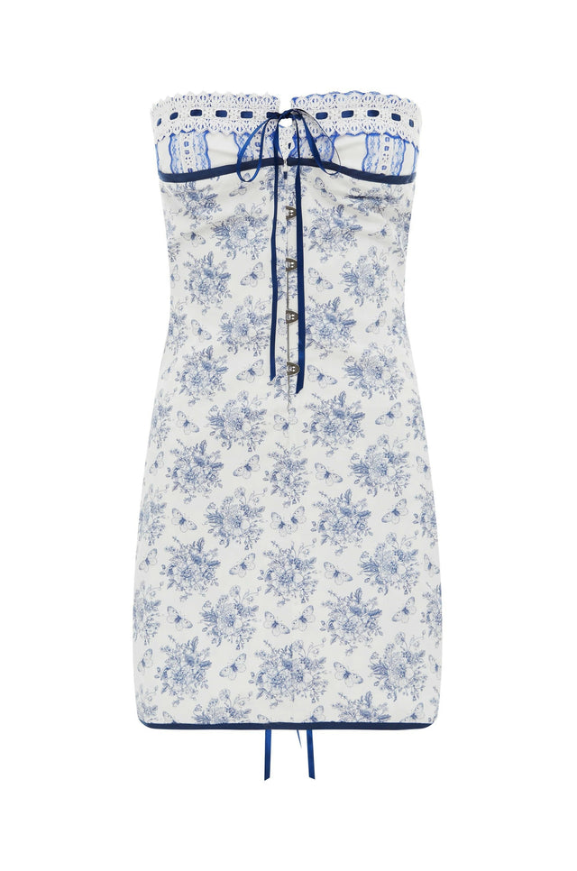 Sabrin with Jean Mini Dress - 8 / Print - Dresses