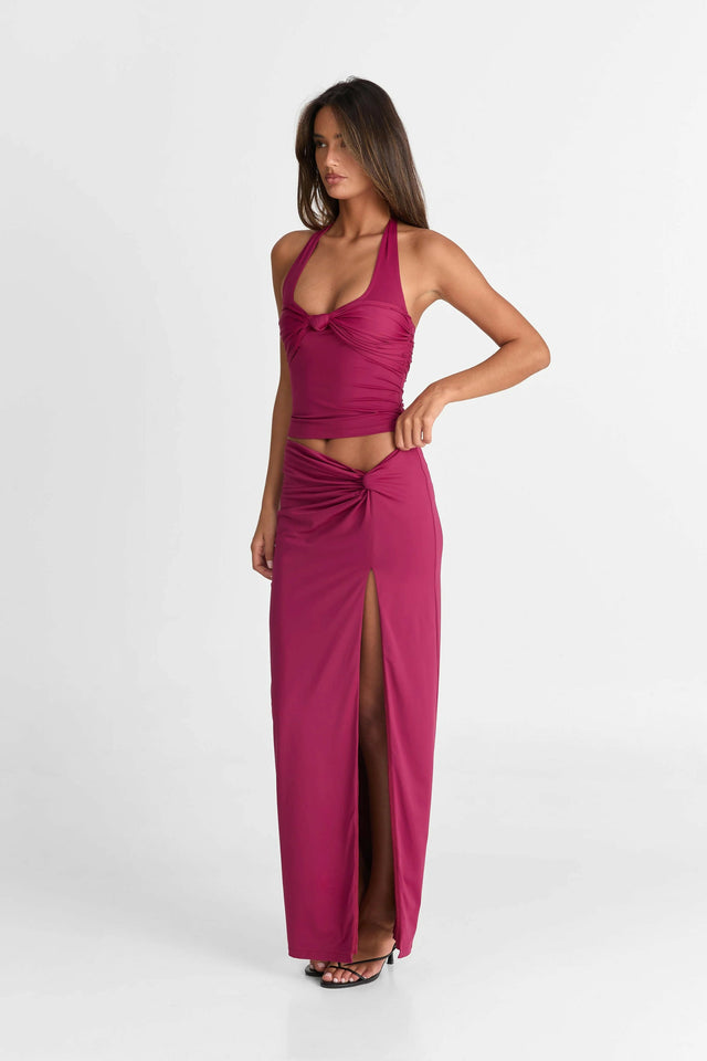 Sasha Therese Blair Top & Kaia Skirt - 8 / Red - Outfit Sets