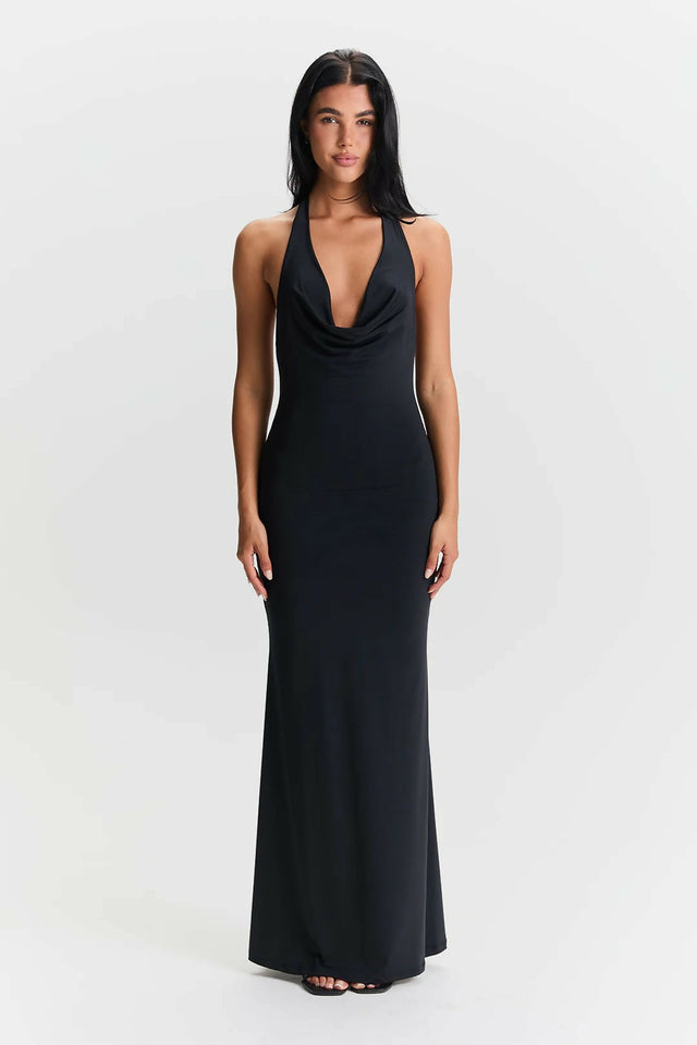 Sasha Therese Harper Dress in Black - 8 / Black - Dresses