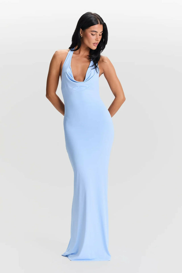 Sasha Therese Harper Dress in Blue - 8 / Blue - Dresses