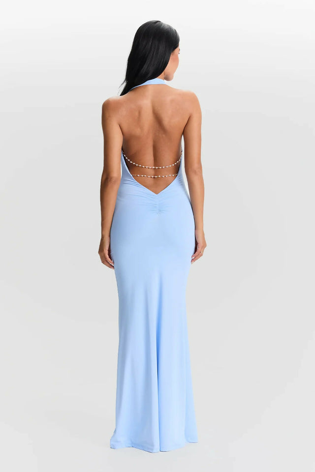 Sasha Therese Harper Dress in Blue - 8 / Blue - Dresses