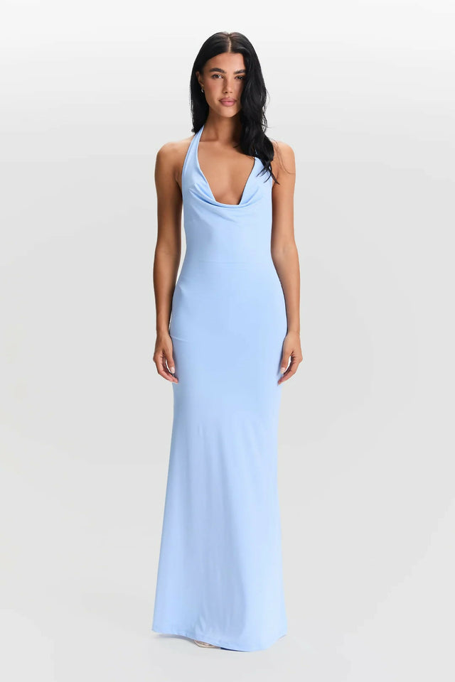 Sasha Therese Harper Dress in Blue - 8 / Blue - Dresses