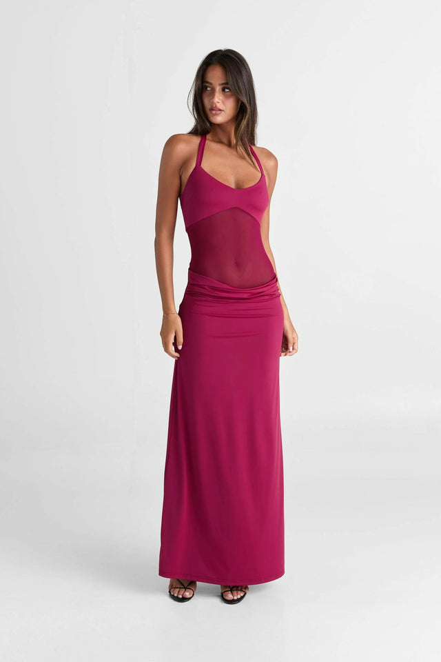 Sasha Therese Sariya Maxi Dress Ruby - 8 / Red - Dresses
