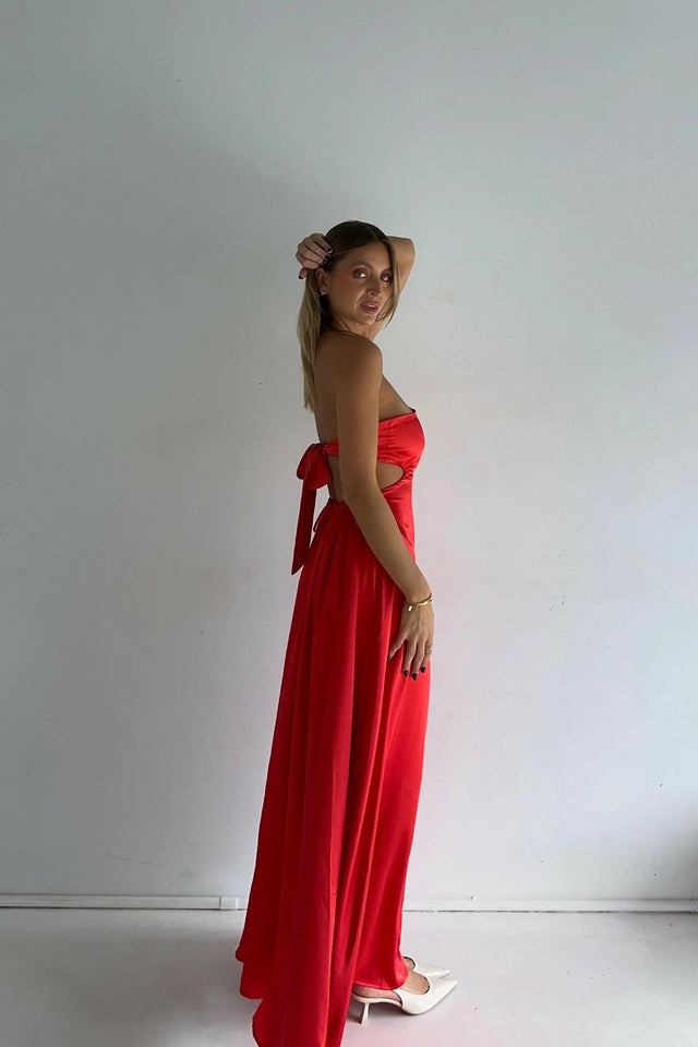 Sass + Lane Luna Midi Red - 8 / Red - Dresses