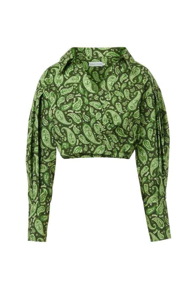 Scanlan Theodore - Scanlan Theodore Cotton Paisley Crop Shirt