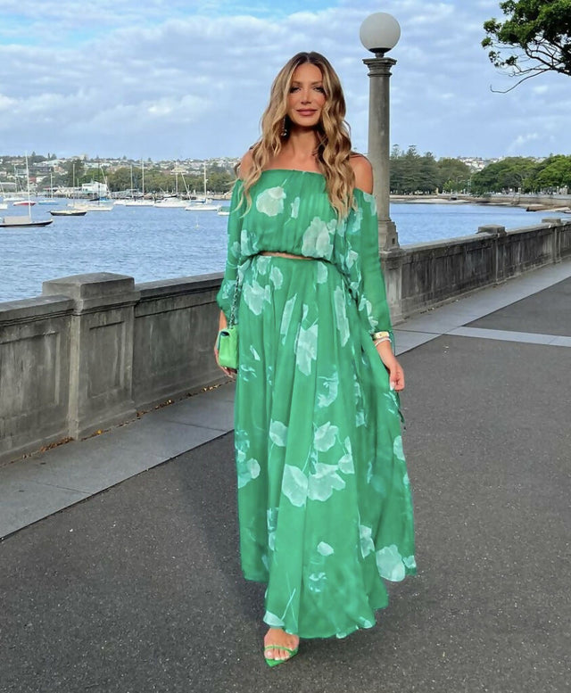 Scanlan Theodore GGT Floral Set - 8 / Green - Dresses