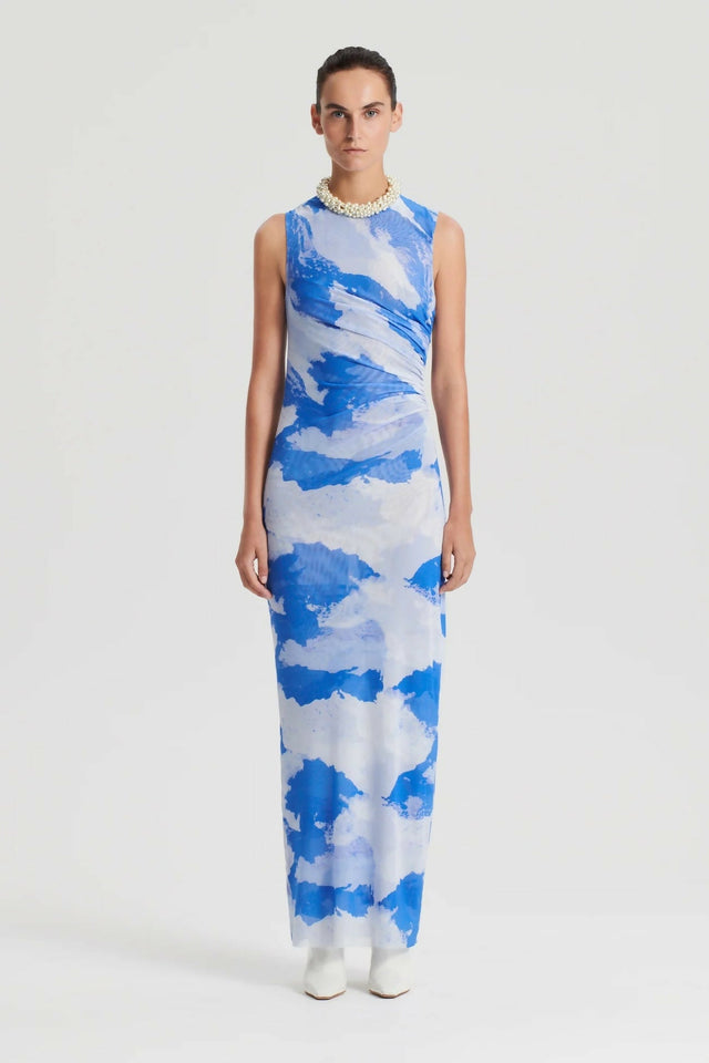 Scanlan Theodore Italian Cloud Print Dress - 8 - Dresses
