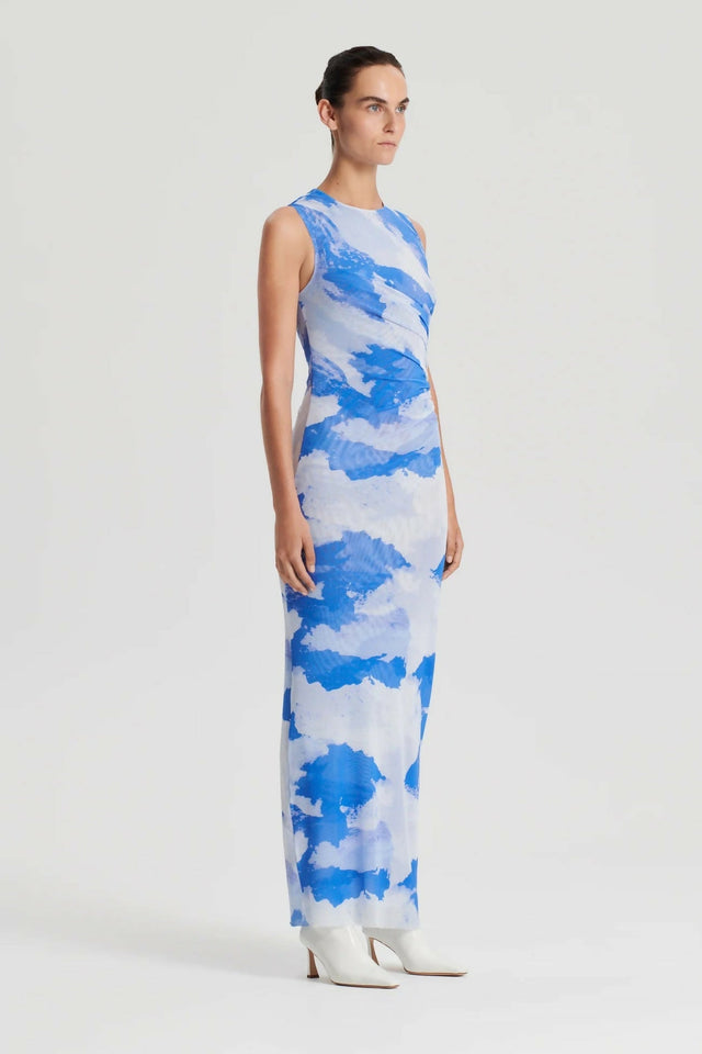 Scanlan Theodore Italian Cloud Print Dress - 8 - Dresses