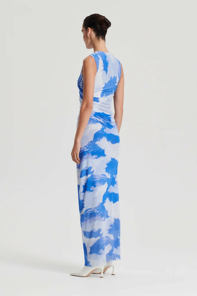 Scanlan Theodore Italian Cloud Print Dress - 8 - Dresses