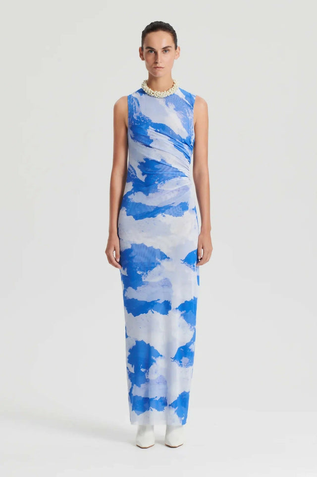 Scanlan Theodore Italian Cloud Print Dress - Dresses