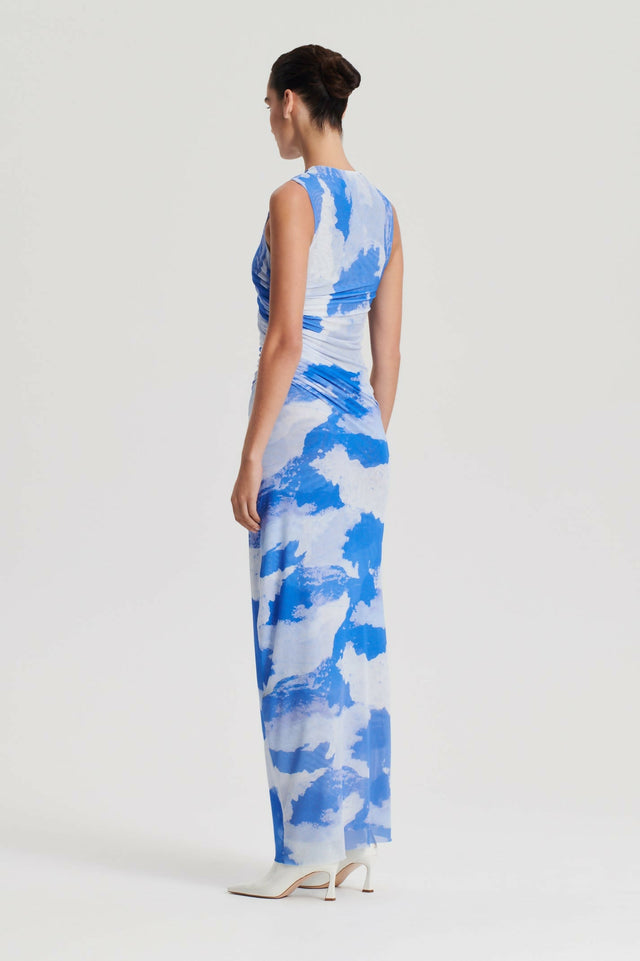 Scanlan Theodore Italian Cloud Print Dress - Sizes 8 & 10 - Dresses