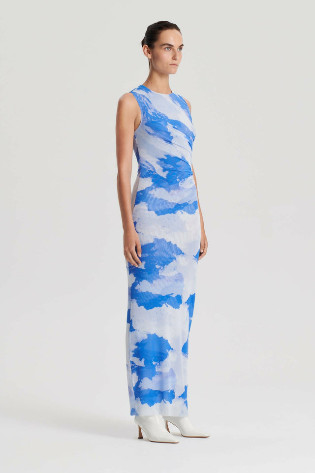 Scanlan Theodore Italian Cloud Print Dress - Sizes 8 & 10 - Dresses