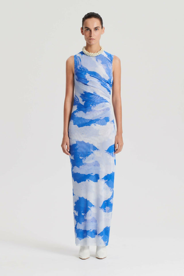 Scanlan Theodore Italian Cloud Print Dress - Sizes 8 & 10 - Dresses