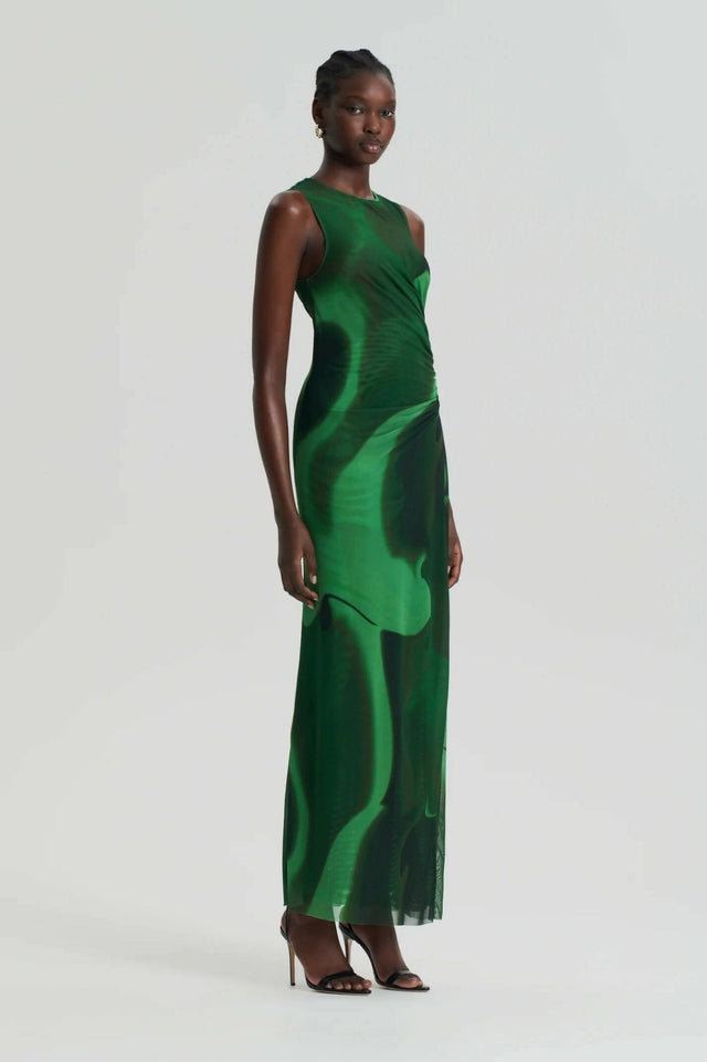 Scanlan Theodore Italian Watercolour Midi Dress - Dresses